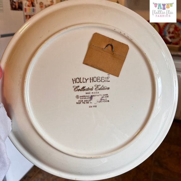 Vintage Holly Hobbie decorative ceramic plate- Good friends are sunshine - Picture 2 of 3